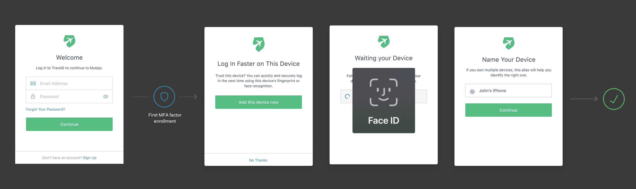 Device Biometrics MFA Enrollment