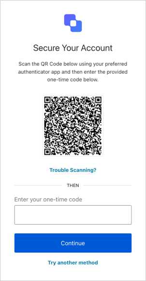 Auth0 Guardian OTP QR code setup example