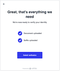 OnFido Verification Success Pop-Up