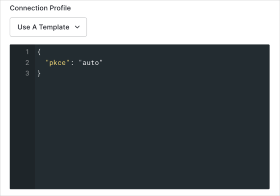 The Connection Profile field available under Settings for Enterprise connections