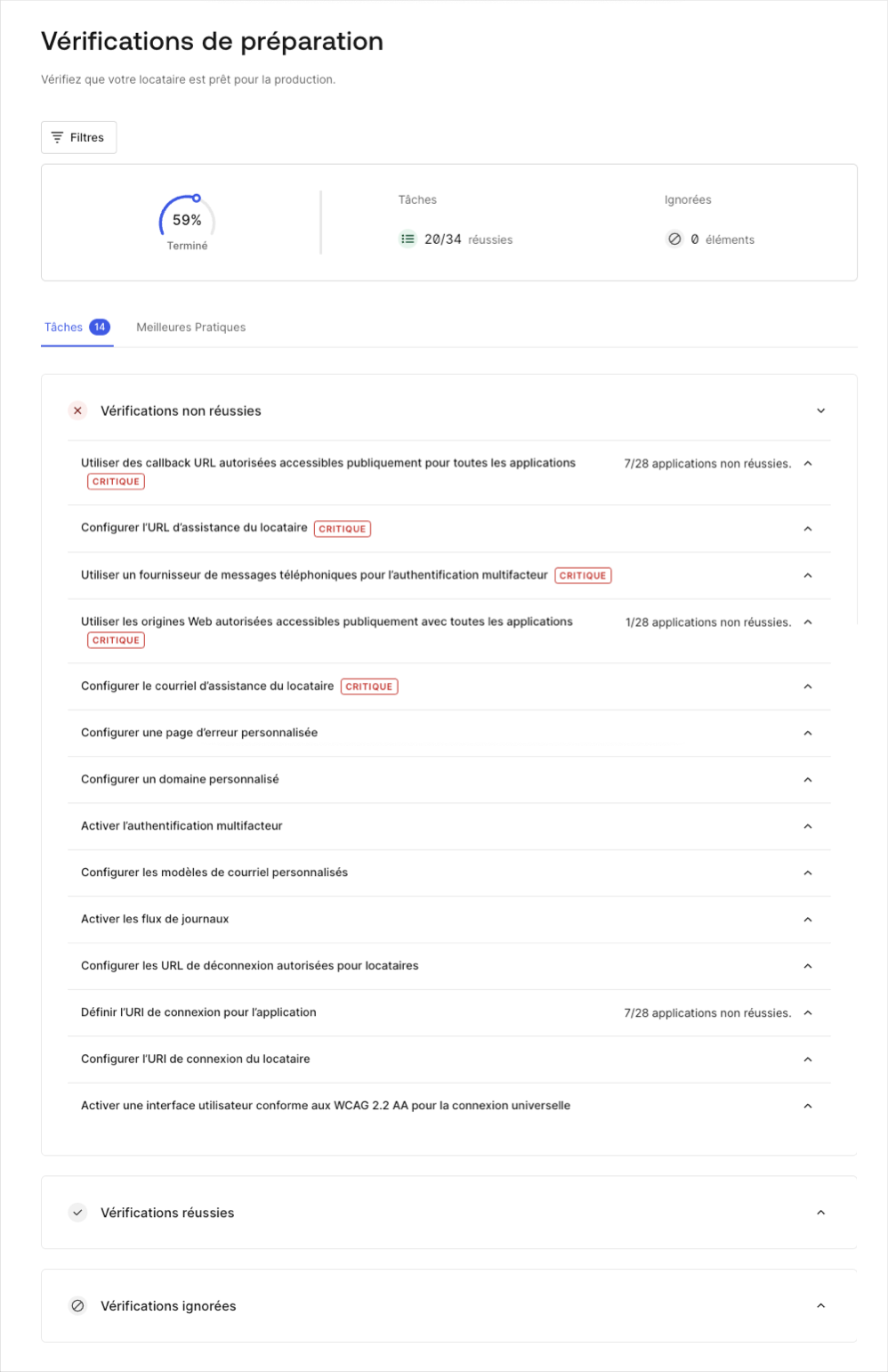 Auth0 - Prise en charge des contrôles de production préalables au déploiement