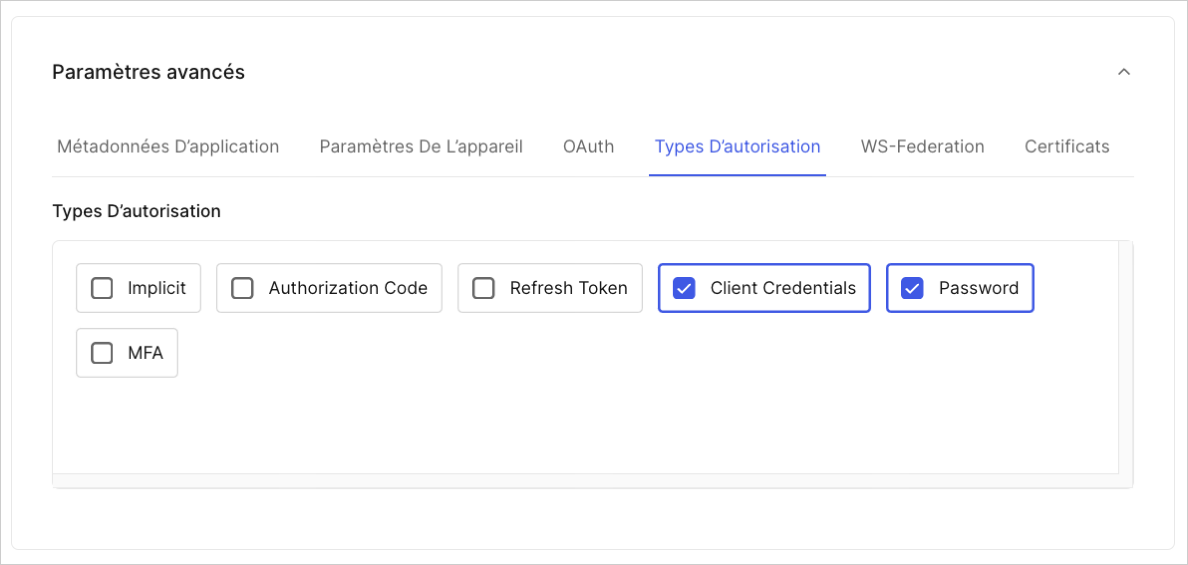 Auth0 Dashboard > Applications > Advanced Settings