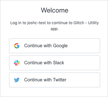 Social Connections for Partners - Universal Login with Social Connections - Example login page