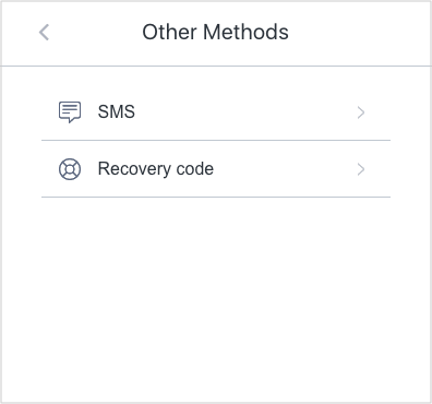 Auth0 prompt to choose another authentication method to into the dashboard