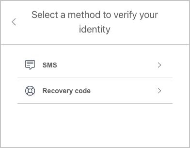 Auth0 prompt to choose another authentication method to into the dashboard