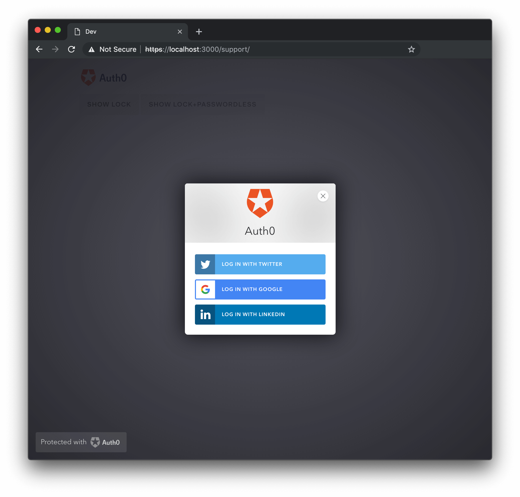 Lock Option: Allowed Connections - Social