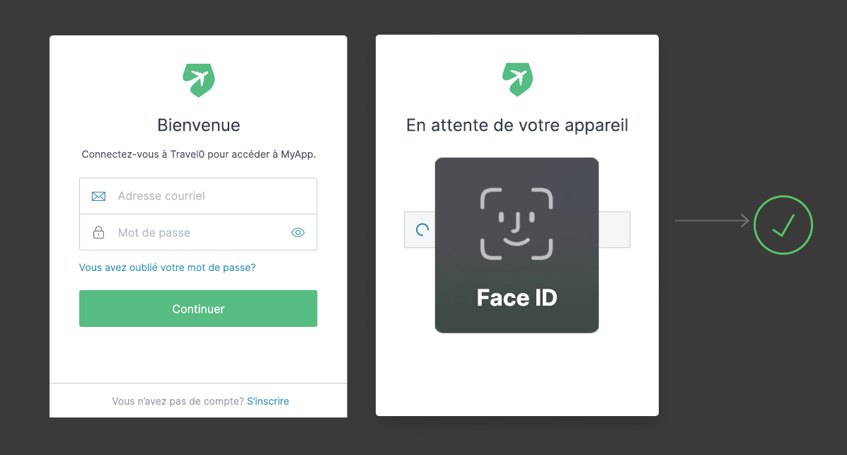 Biométrie des appareils à défi WebAuthn MFA