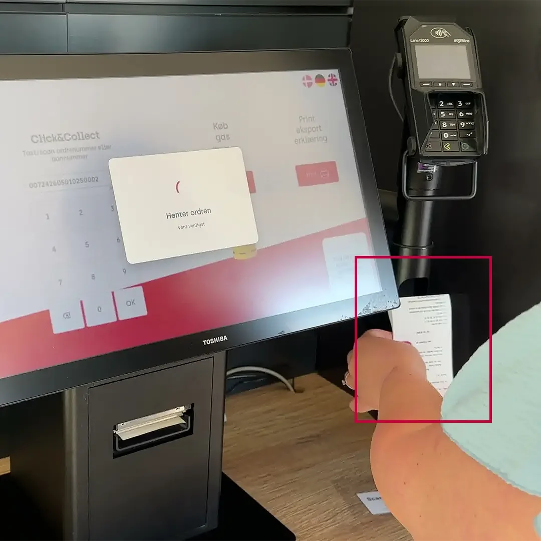 C&C - Guide - Scan stregkode på kvittering