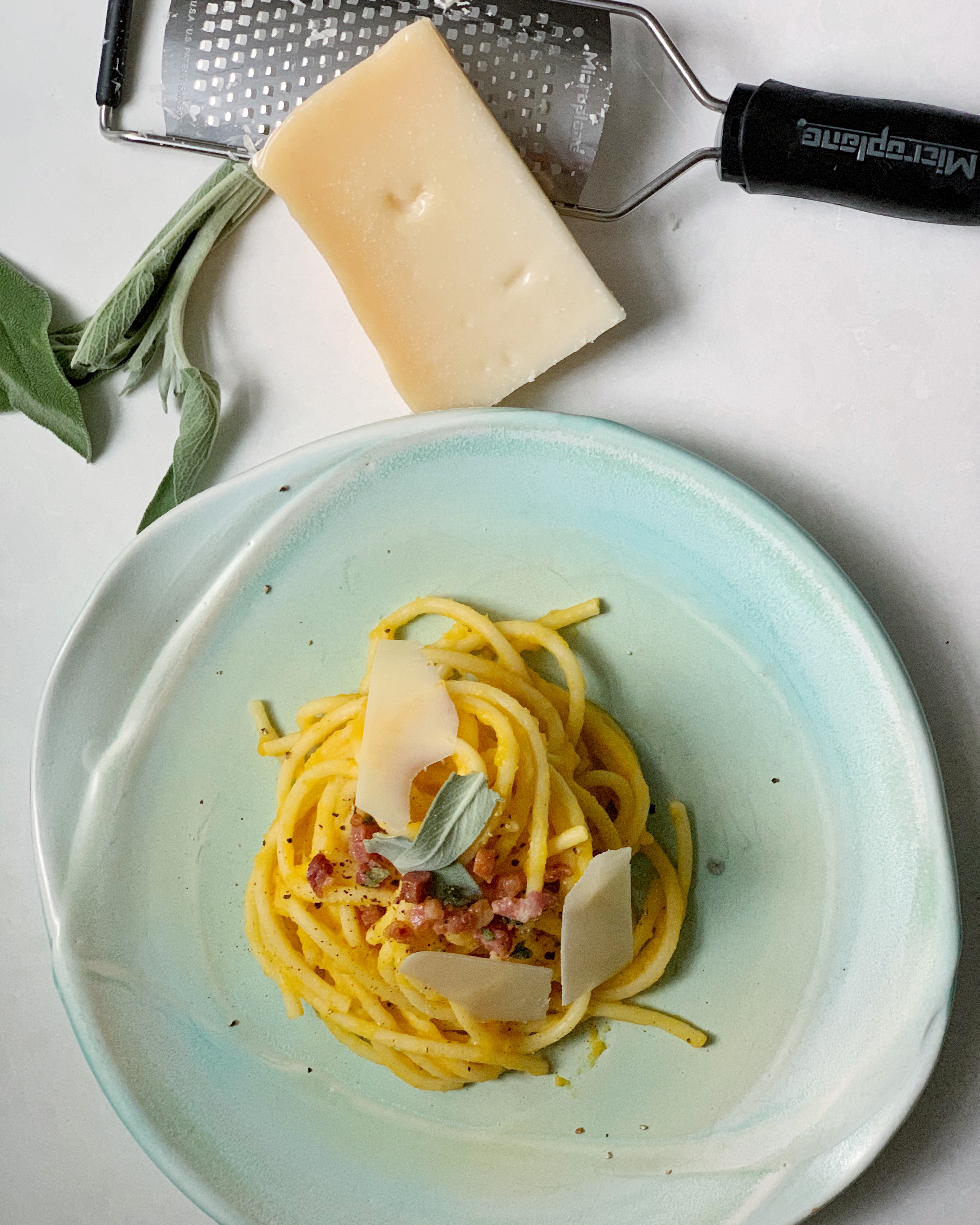 Butternut Squash Carbonara Knife Fish