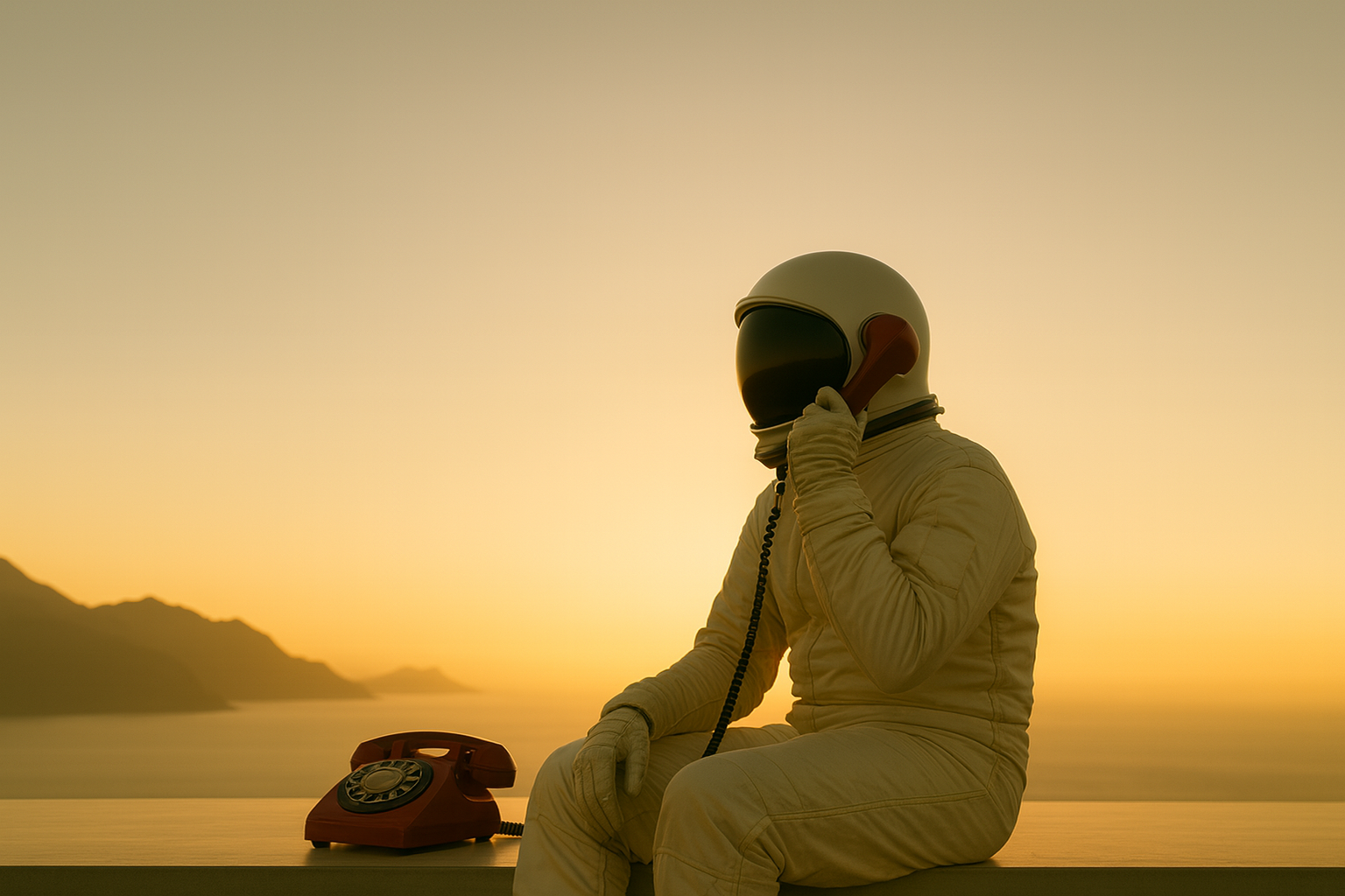 AI Voice Agent talking on the phone 