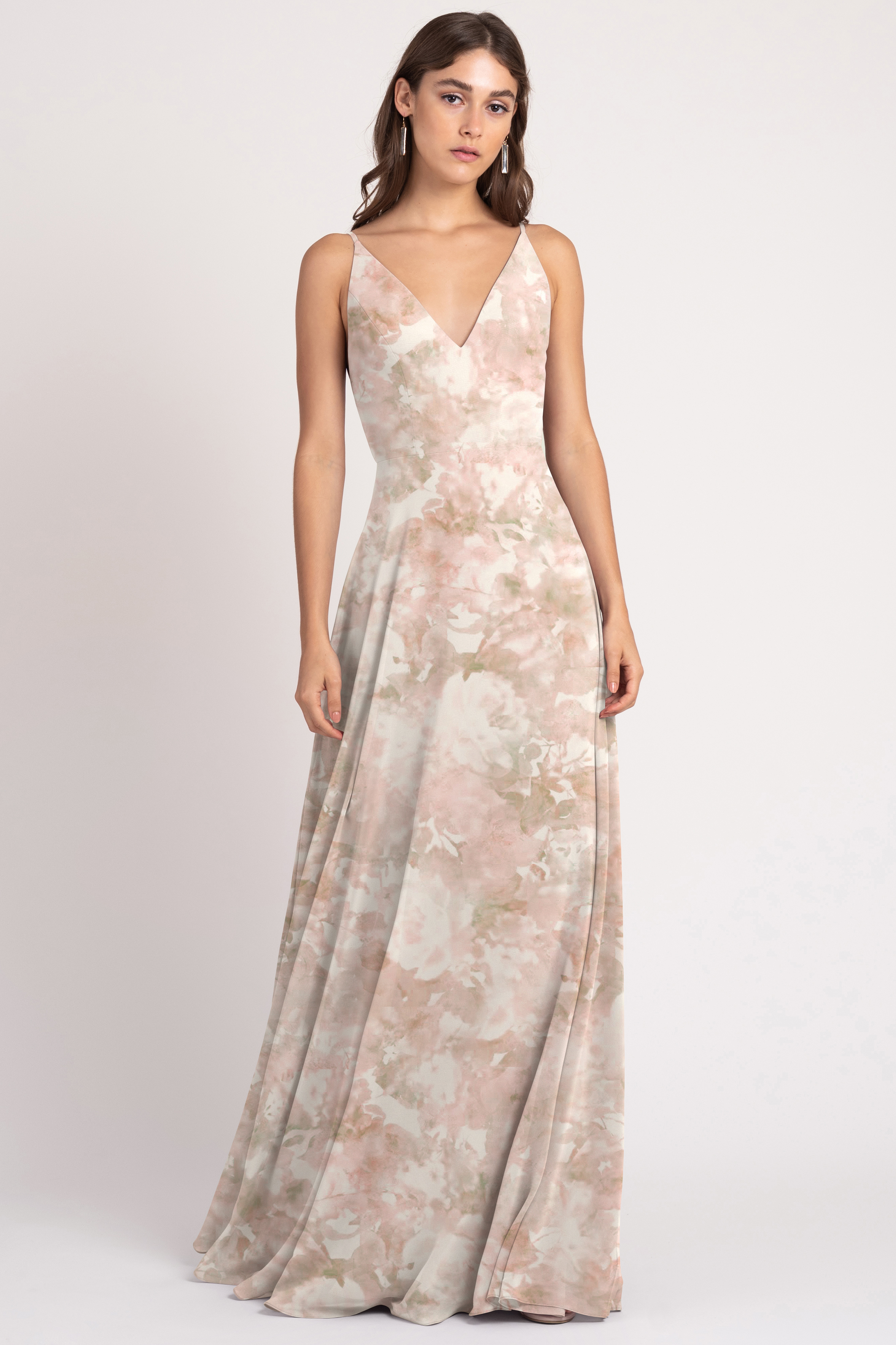 Everlasting romance blush floral clearance maxi dress