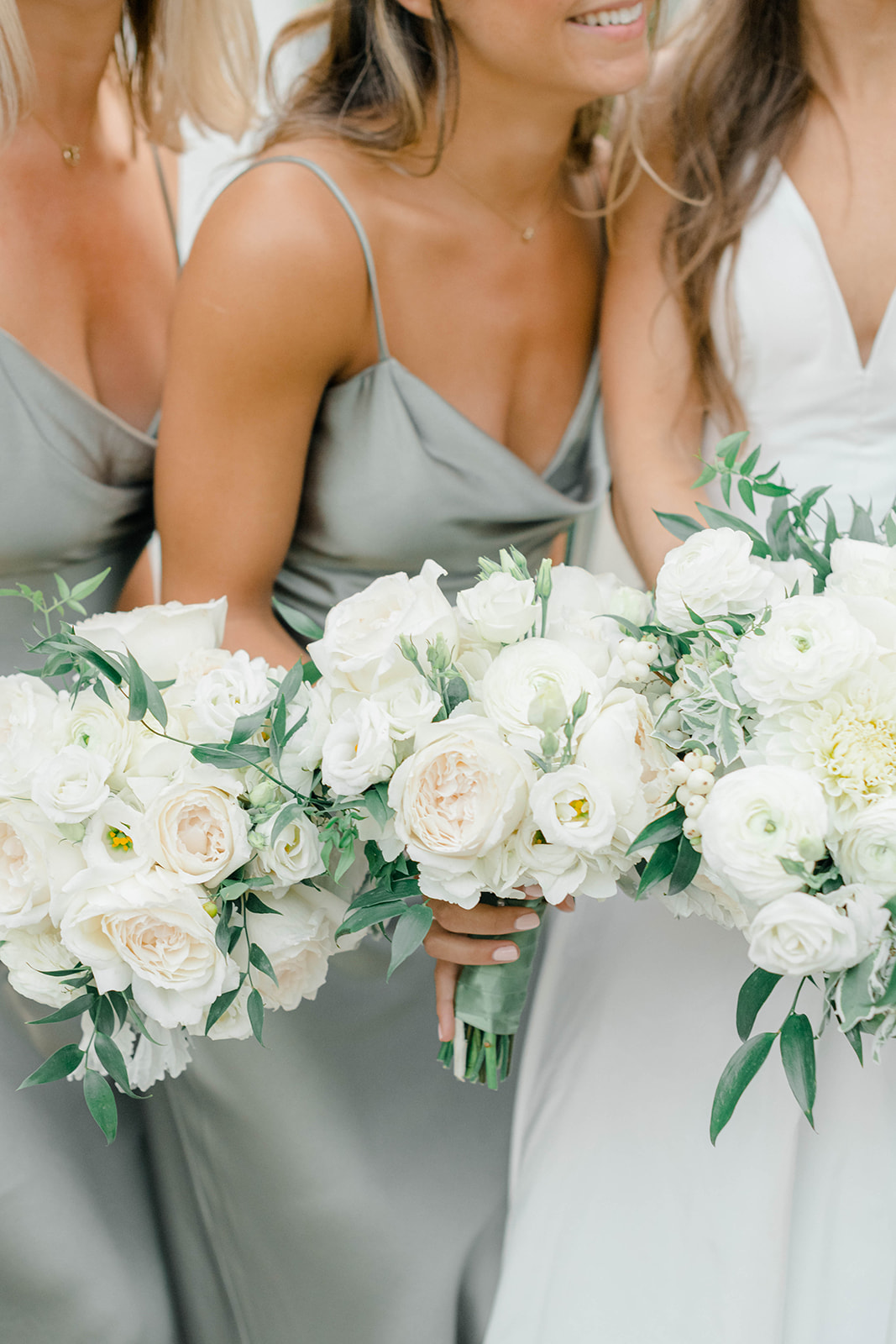 Moss Green Bridesmaid Dresses