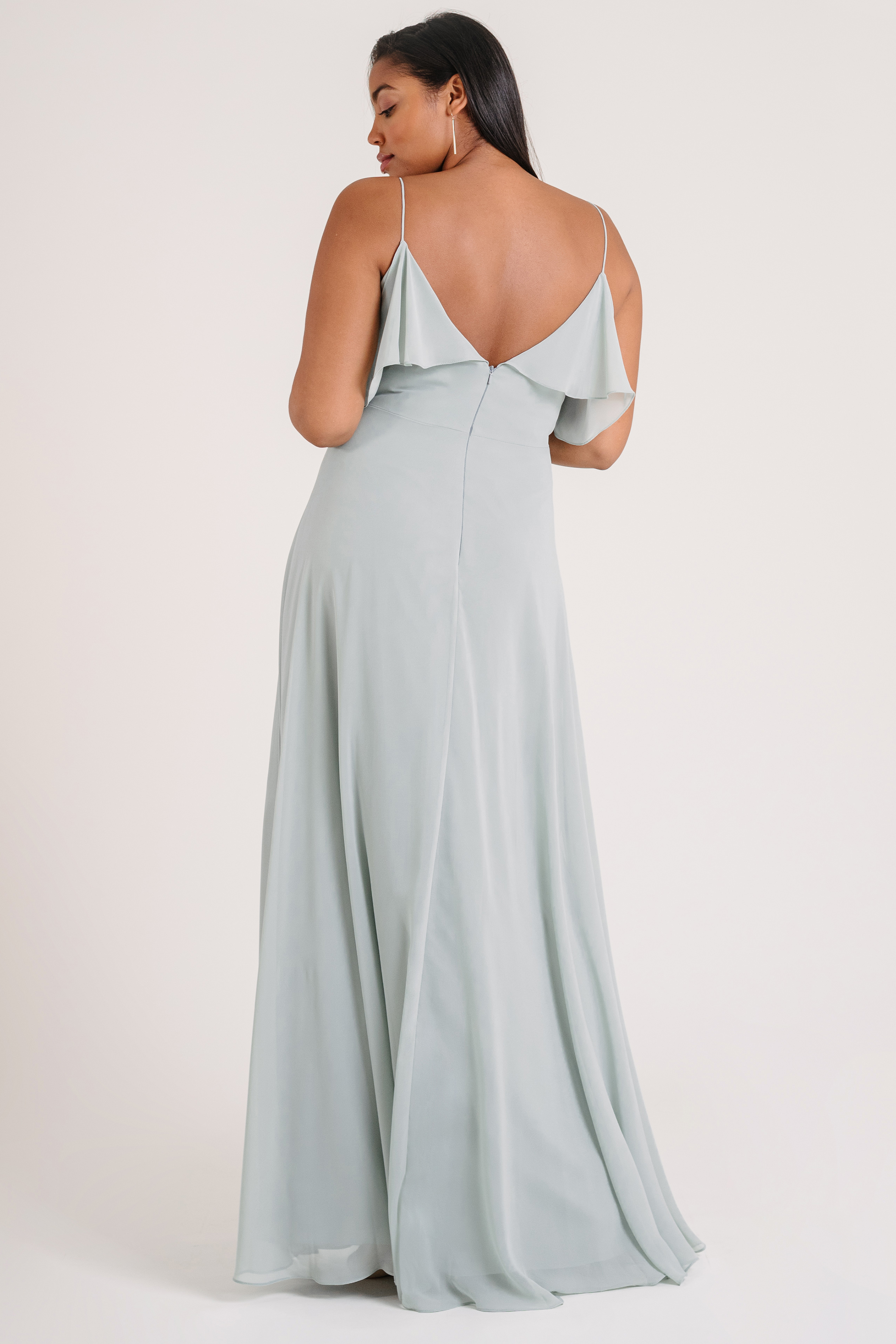 jenny yoo mila cold shoulder gown