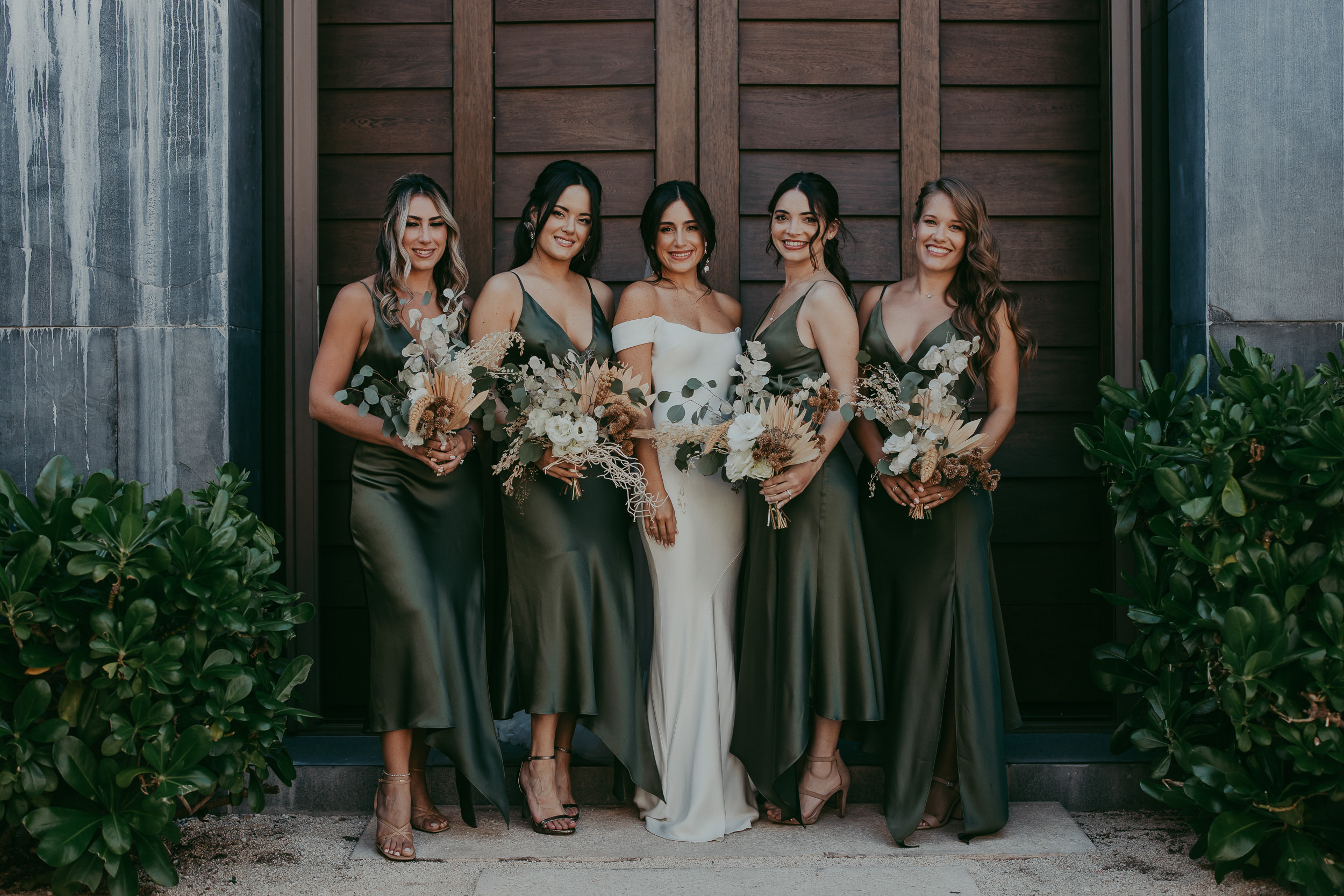 olive bridesmaid