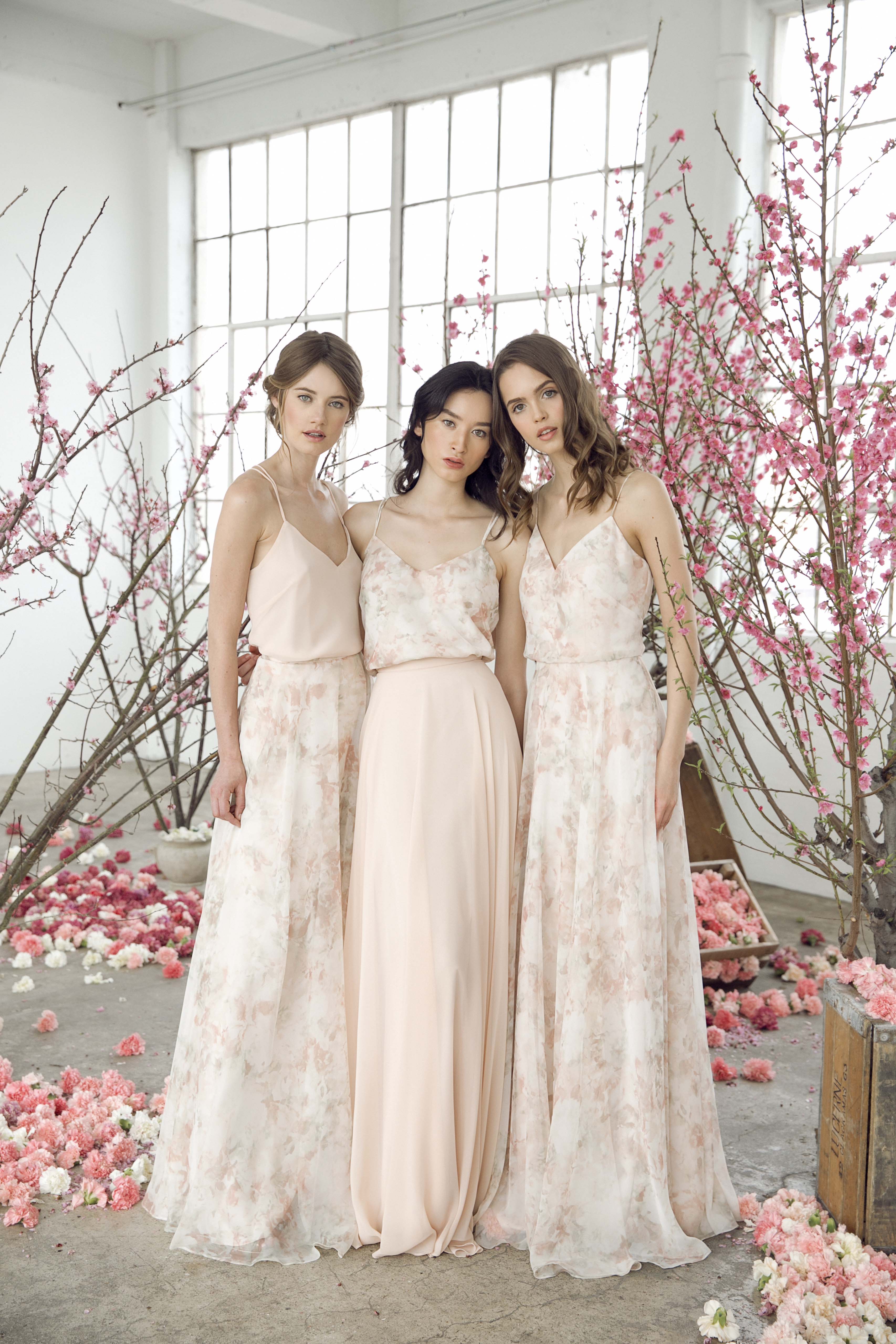 flower bridesmaid dresses