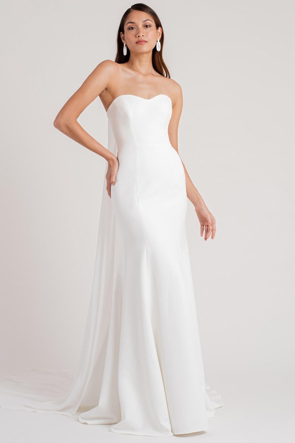 Bennet Ivory Jenny Yoo White Strapless Bridal Gown