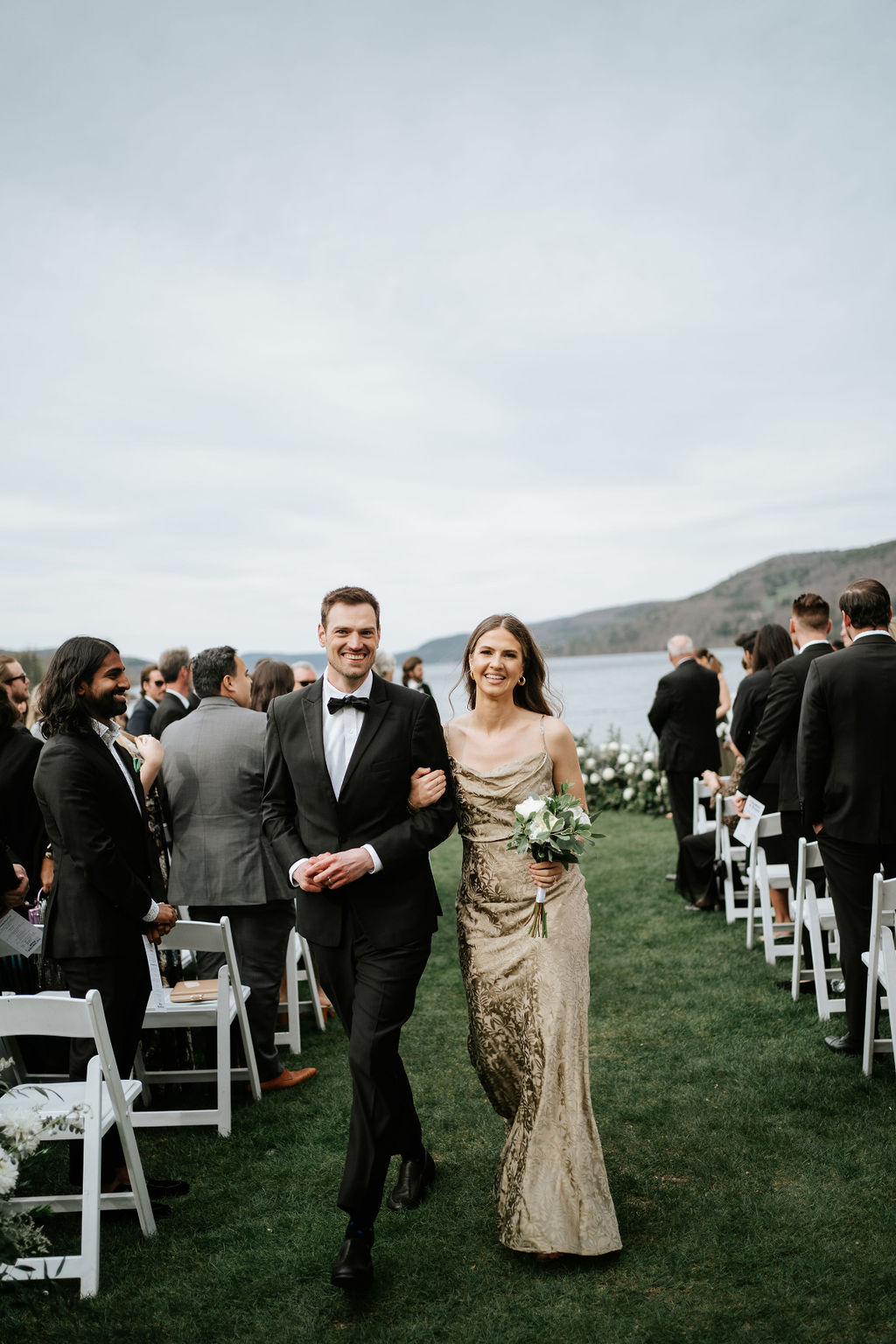 Jenny Yoo Real Wedding Sage and Moss Green Bridesmaid Dresses