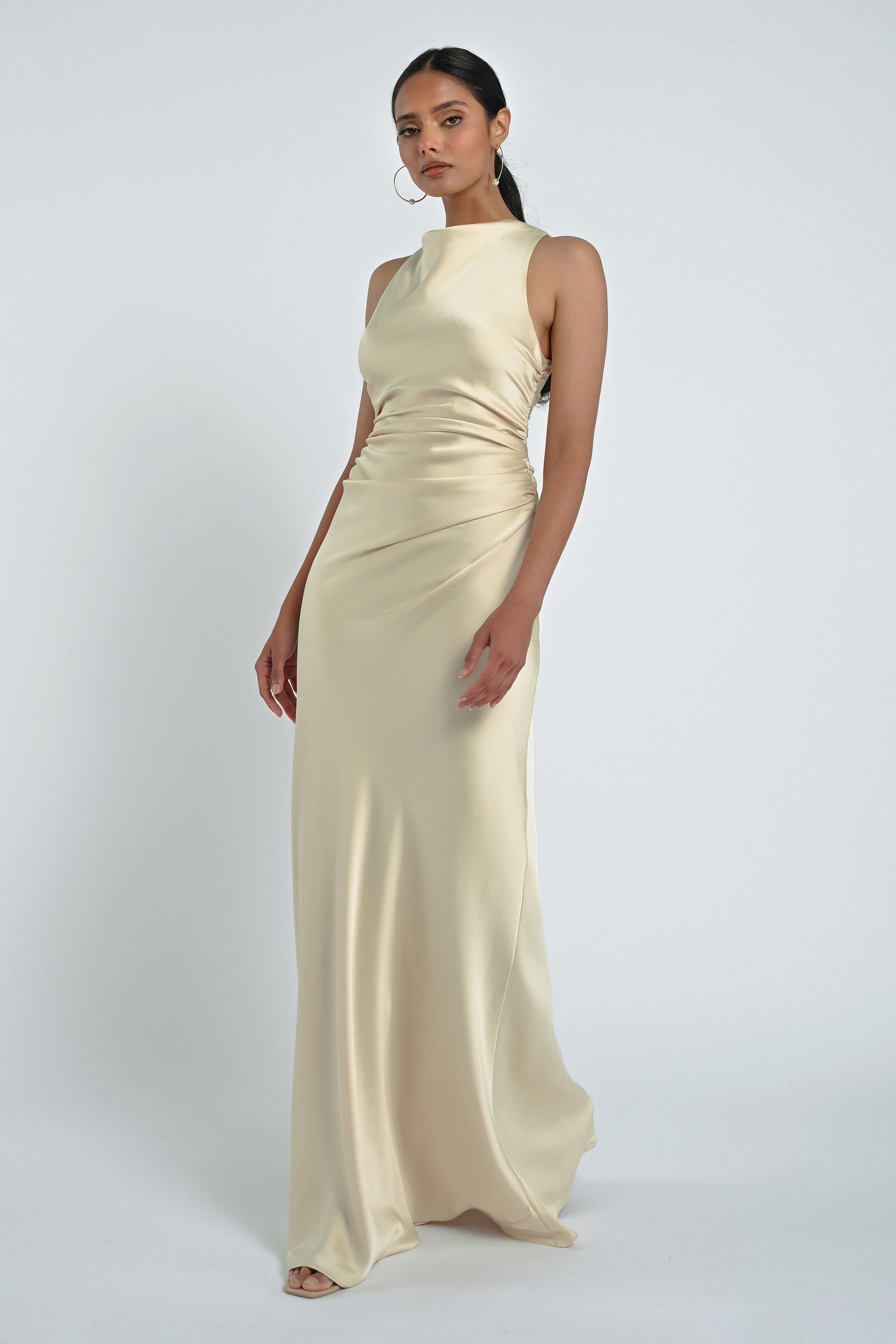 Jenny Yoo Bridesmaids Halter selling Dress Marigold