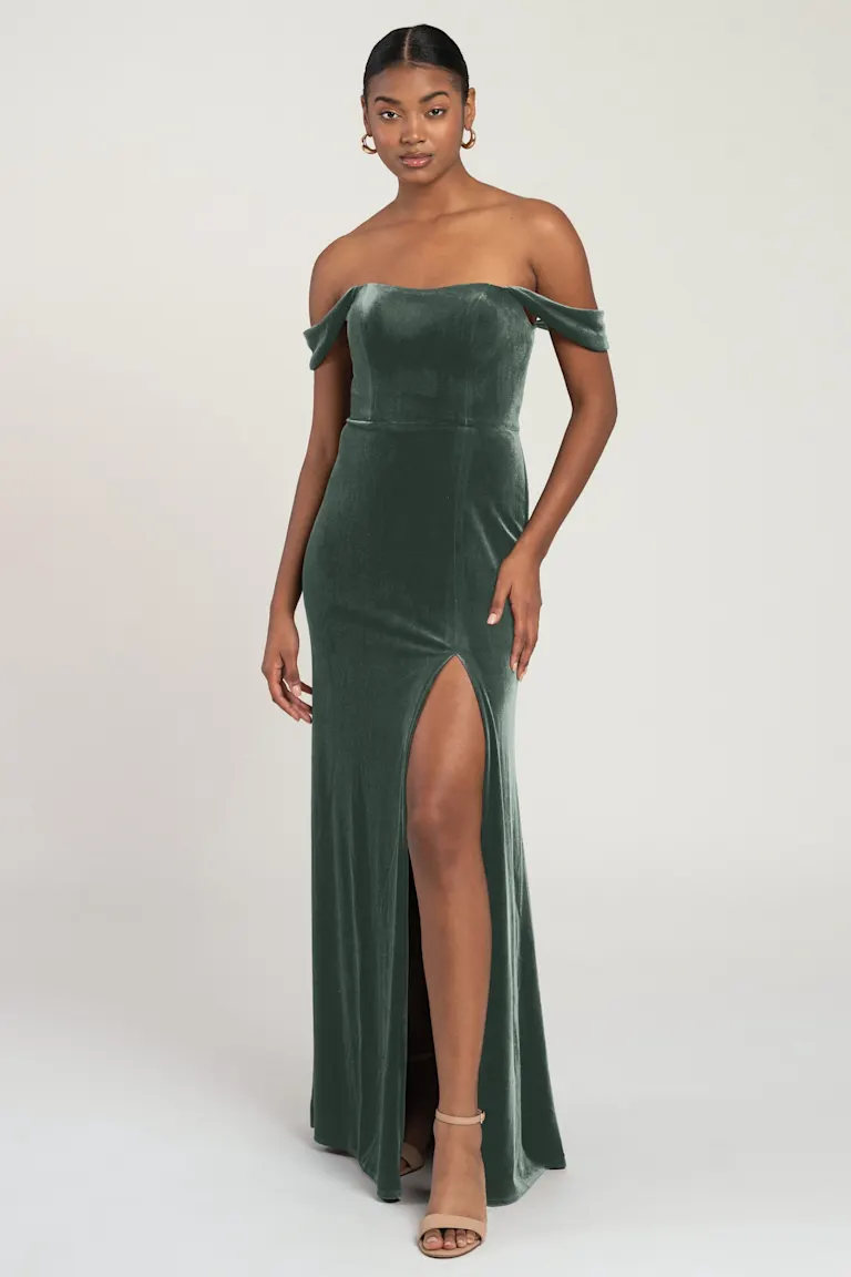 Jenny yoo logan dress emerald best sale