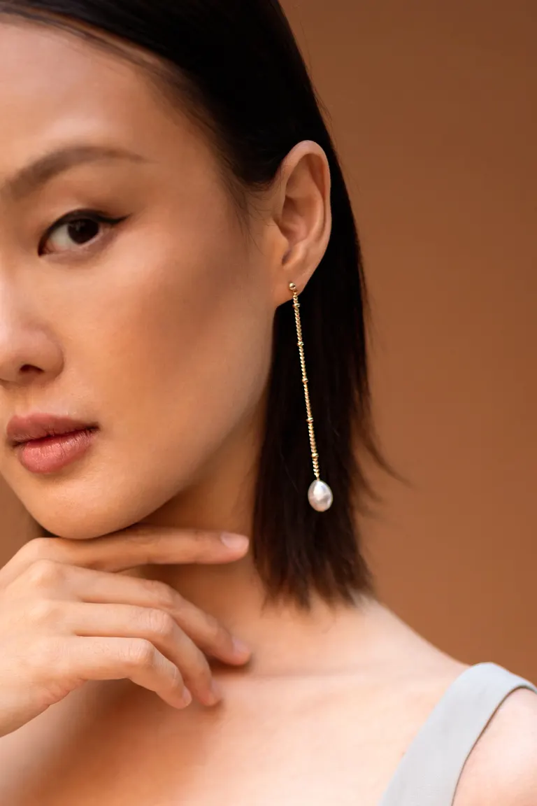 Hampton Pearl Drop Earring by Jenny Yoo