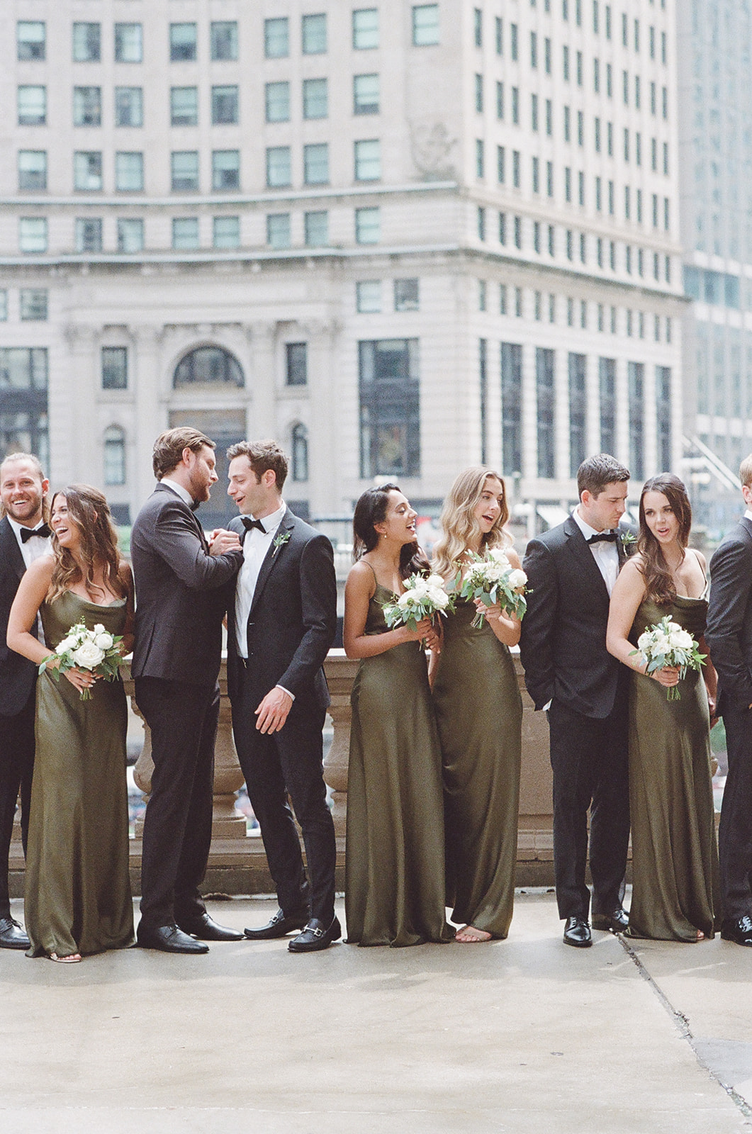 Bridesmaid dresses in outlet olive green