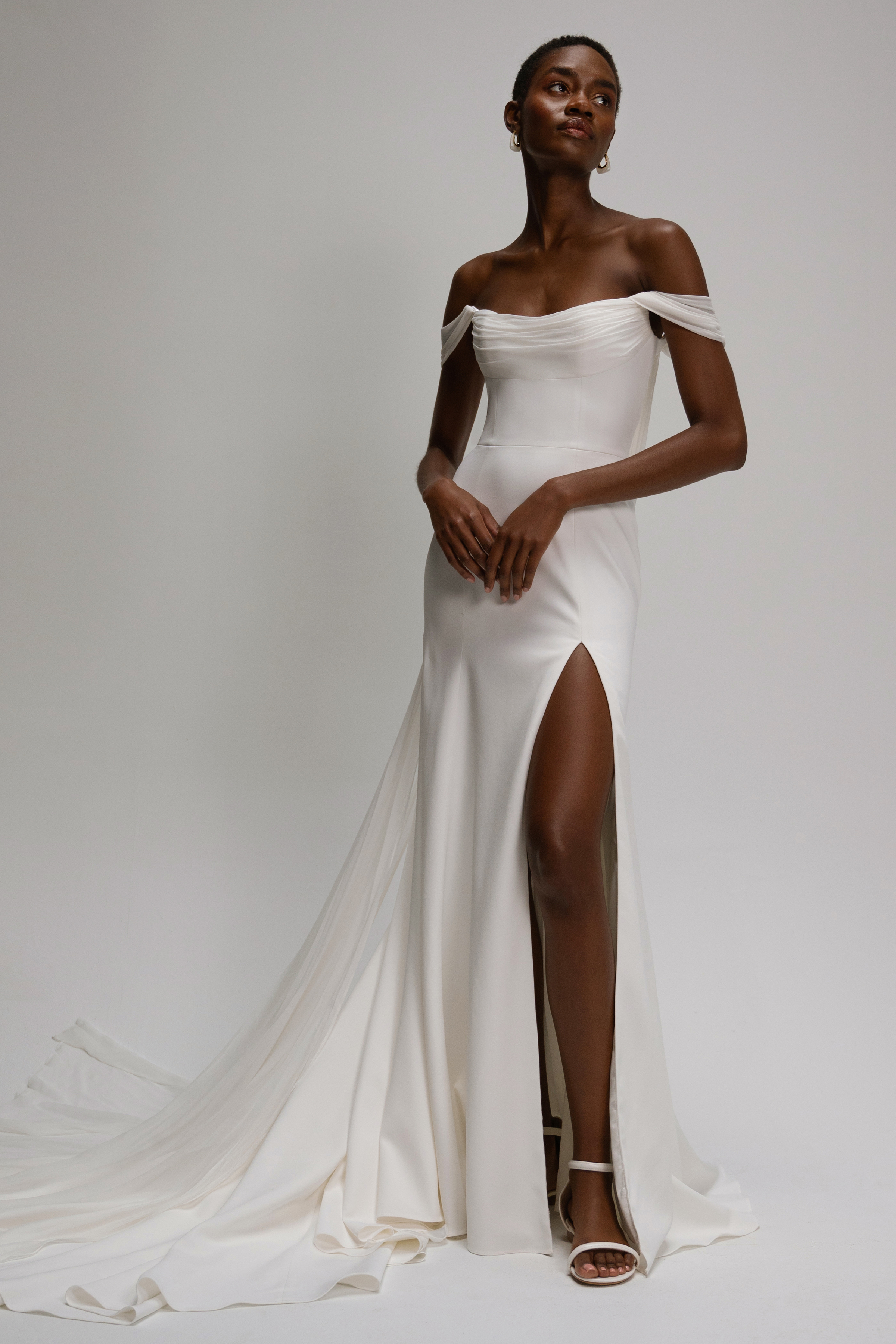 Romantic Strapless Short Wedding Dress Short A Line with Delicate