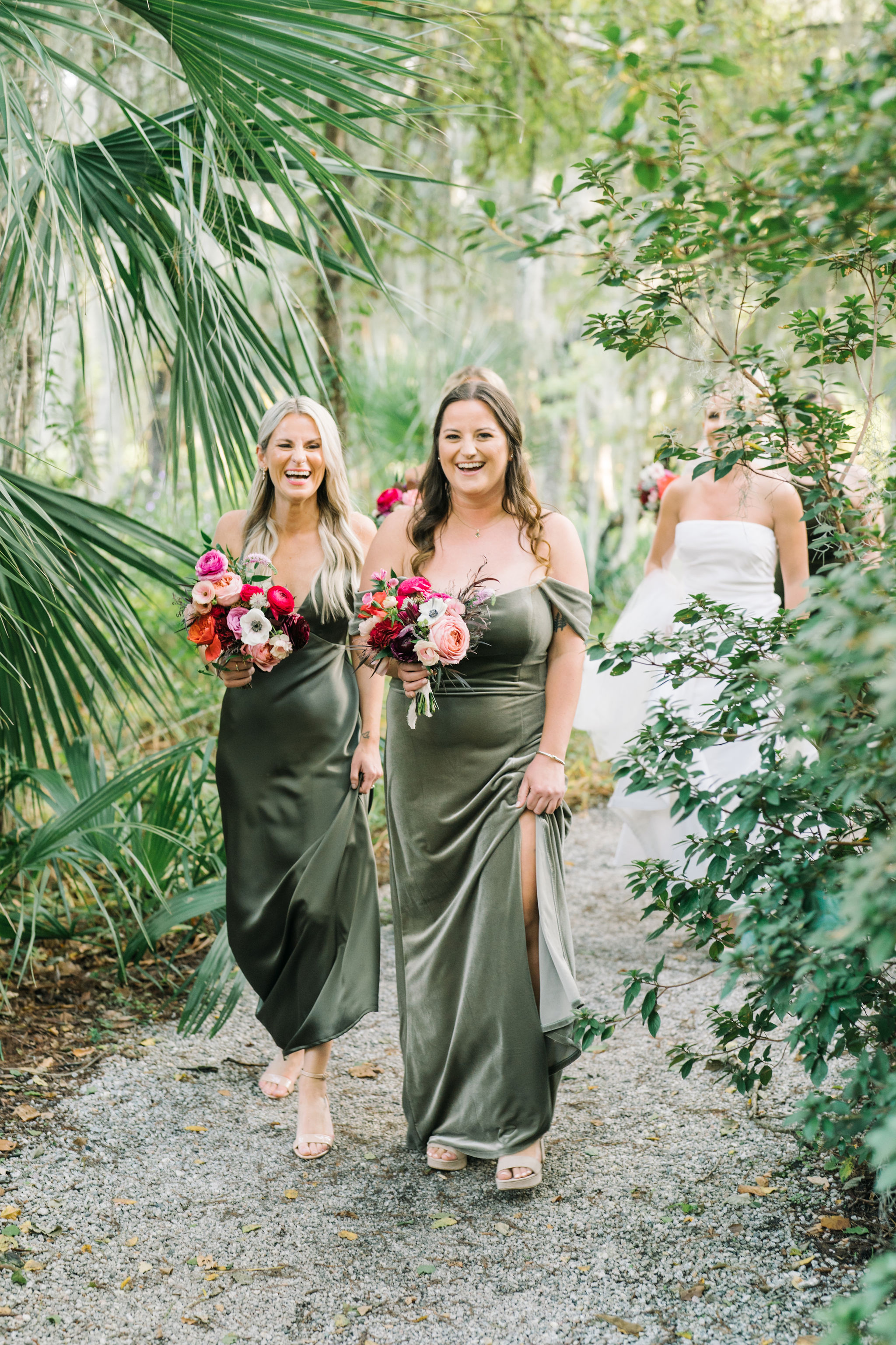 Mixed green bridesmaid dresses hotsell