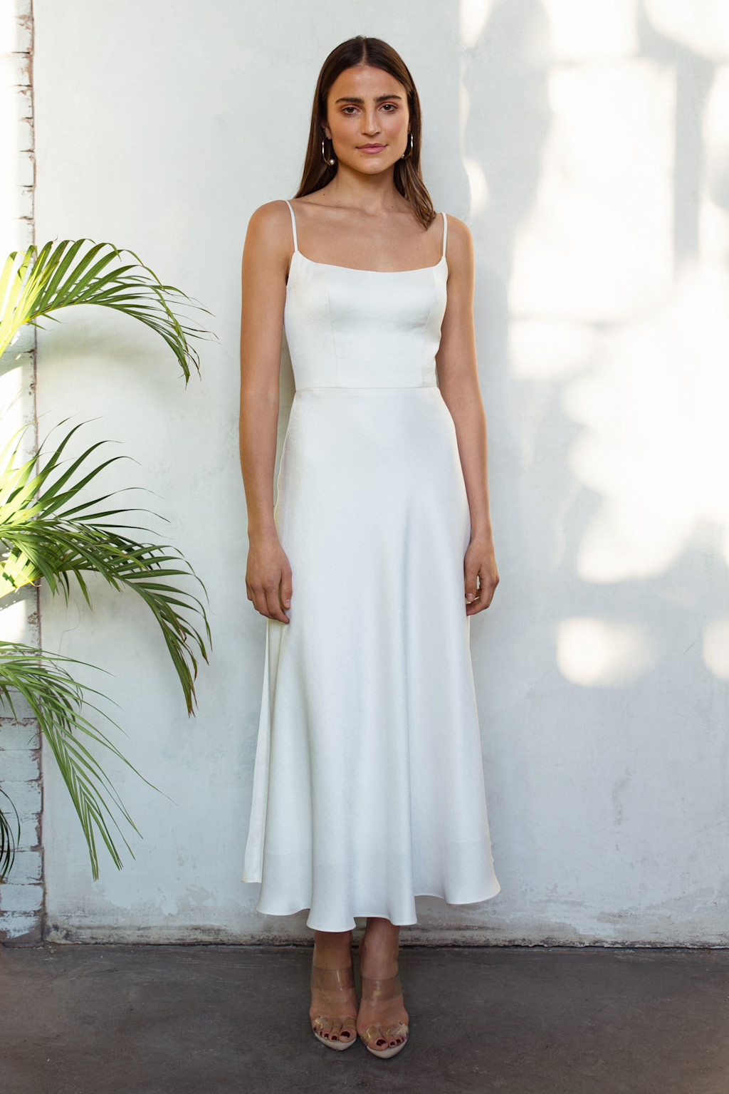 Jenny_Yoo_Little_White_Dress_Callista_Scoop_Neck_Midi_Mikado_Ivory_front