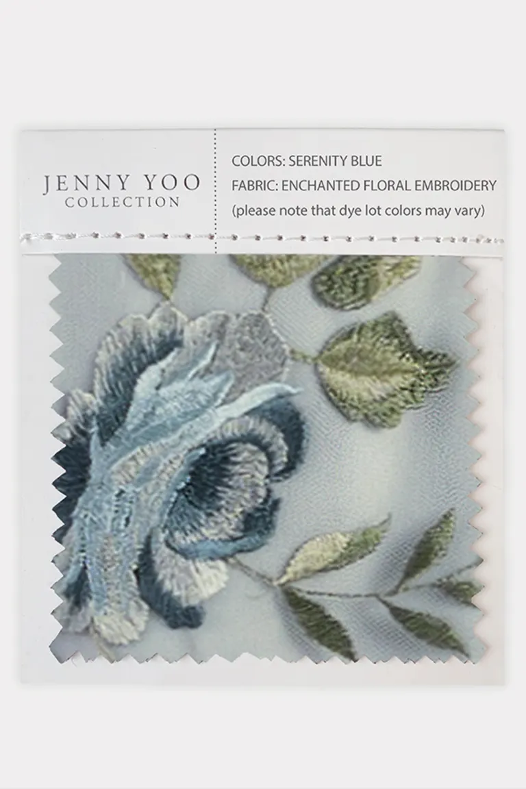 Embroidered Tulle Swatch Card by Jenny Yoo