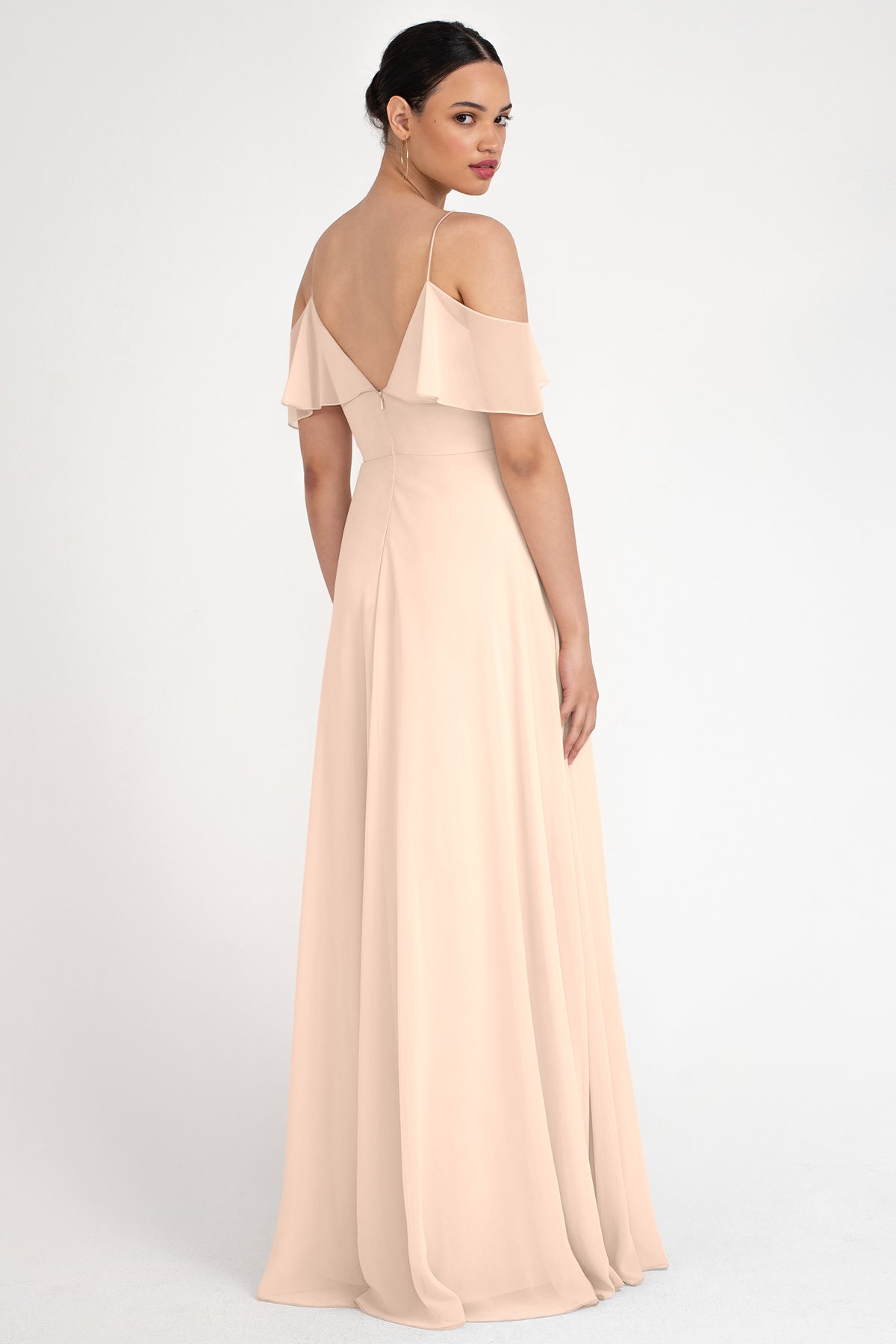 jenny yoo mila cold shoulder gown