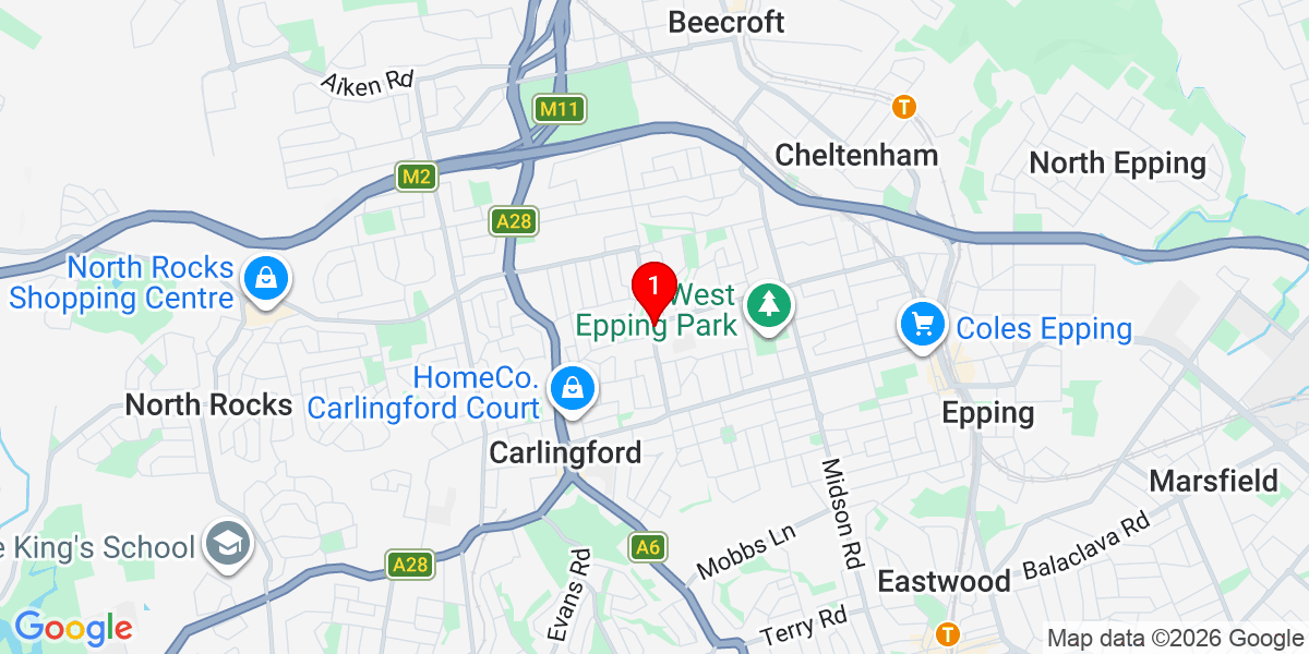 Map location for Sydney Pool and Equipment Service