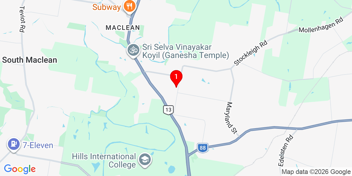 Map location for The Fibreglass Pool Company Scenic Rim