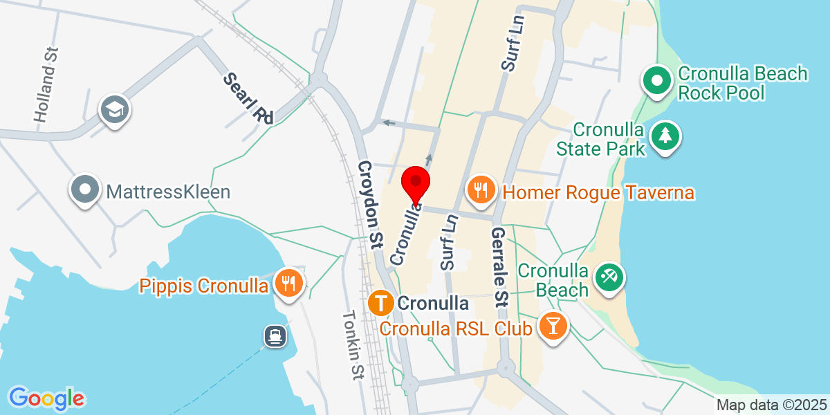 Map location for Reef Pools Cronulla