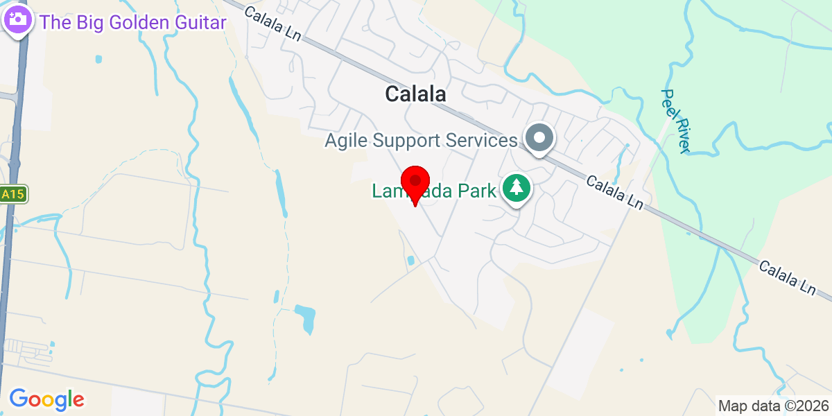 Map location for Pipeline Pools - Tamworth