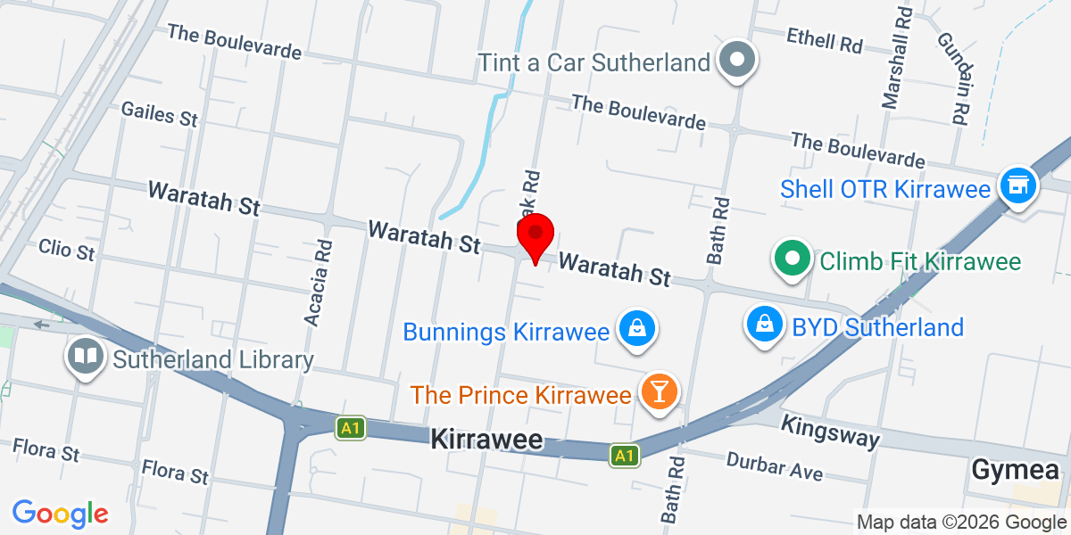 Map location for Pool and Spa Warehouse Kirrawee
