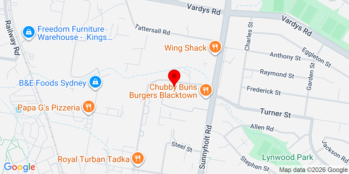 Map location for Pool & Spa Warehouse Blacktown