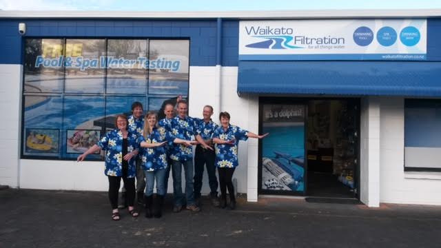 A photo of the Waikato filtration team