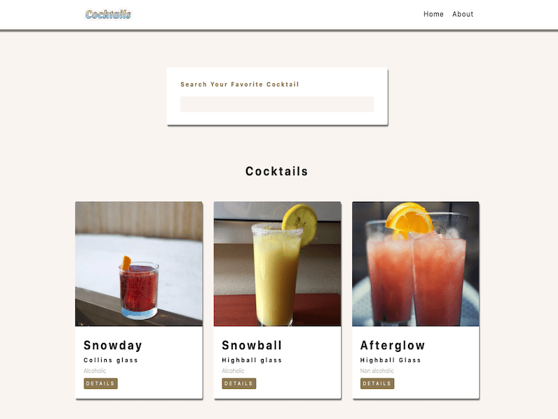 Cocktails API