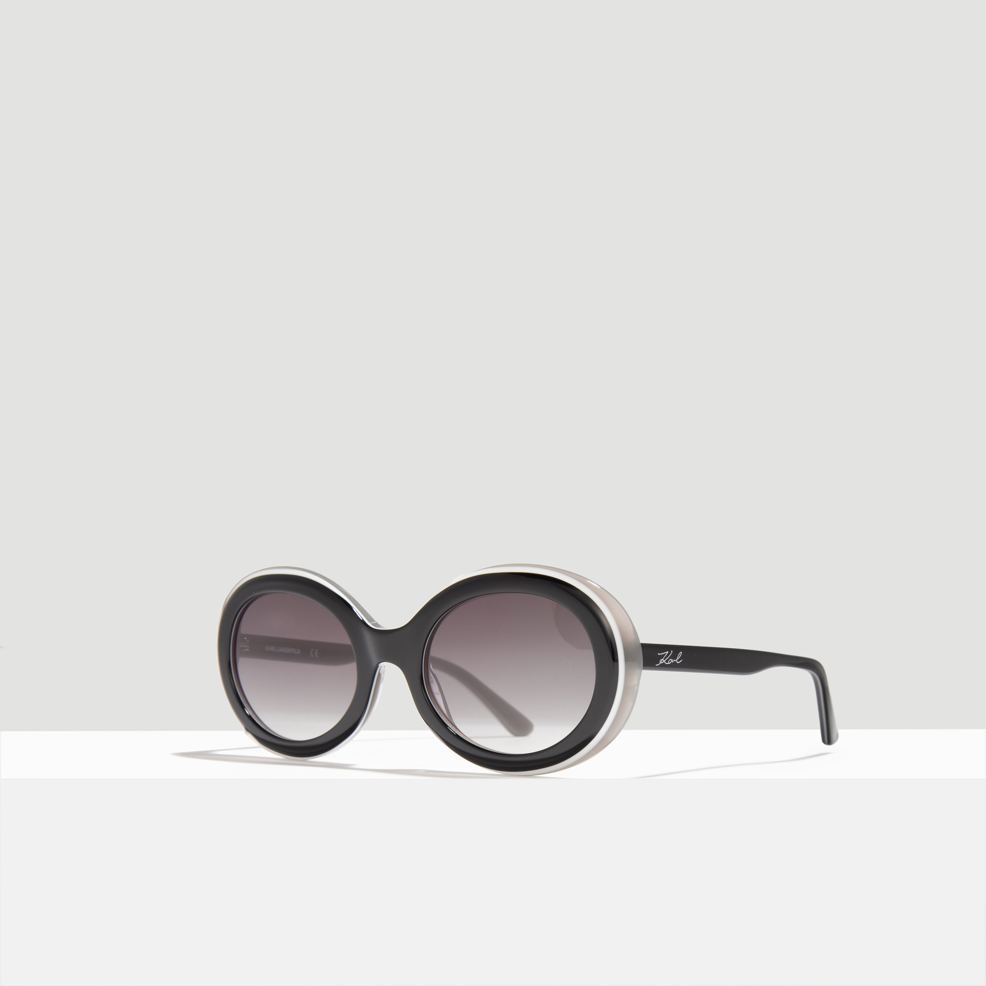 Accessoires Zonnebrillen Ovale zonnebrillen HARLEY Ovale zonnebril zwart-goud zakelijke stijl 