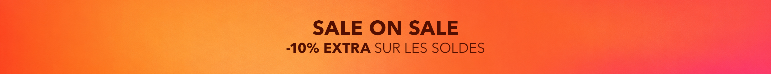 SALE ON SALE