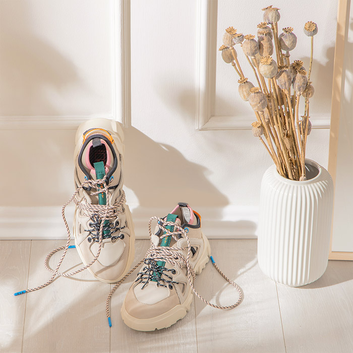 Unworn Blush Velvet Applique Sneakers - Size 10 main image 1