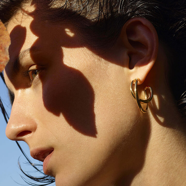 sculptural earrings