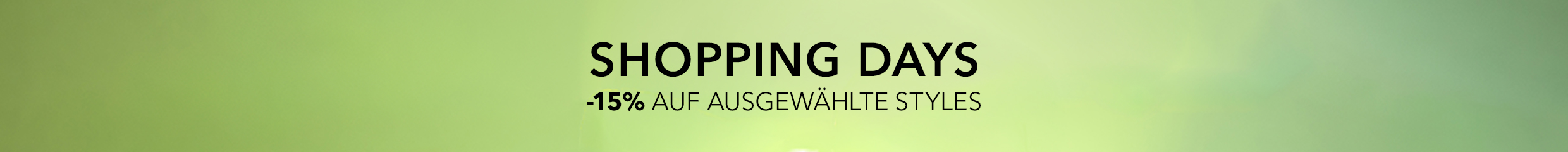 fashionette SHOPPING DAYS