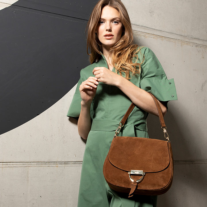 Abro Suede Temi Stitch Sac Porte Epaule 031976 33 38