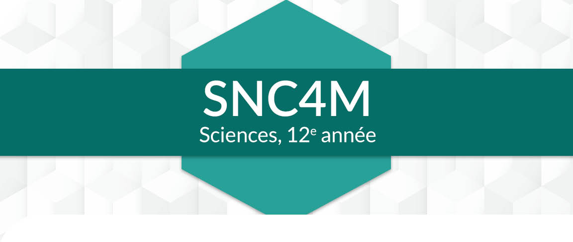 SNC4M - Sciences (Cours en ligne)