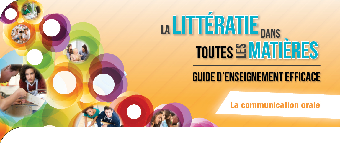 La littératie dans toutes les matières - Communication orale