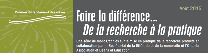 Faire la différence... Résilience, vie active et épanouissement : Promouvoir une bonne santé mentale et le bien-être dans les communautés scolaires, Monographie n<sup>o</sup>&nbsp;58