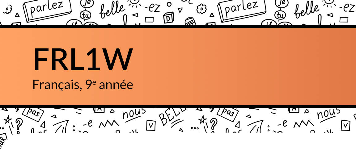 FRL1W - Français, 9ᵉ année (Cours en ligne)