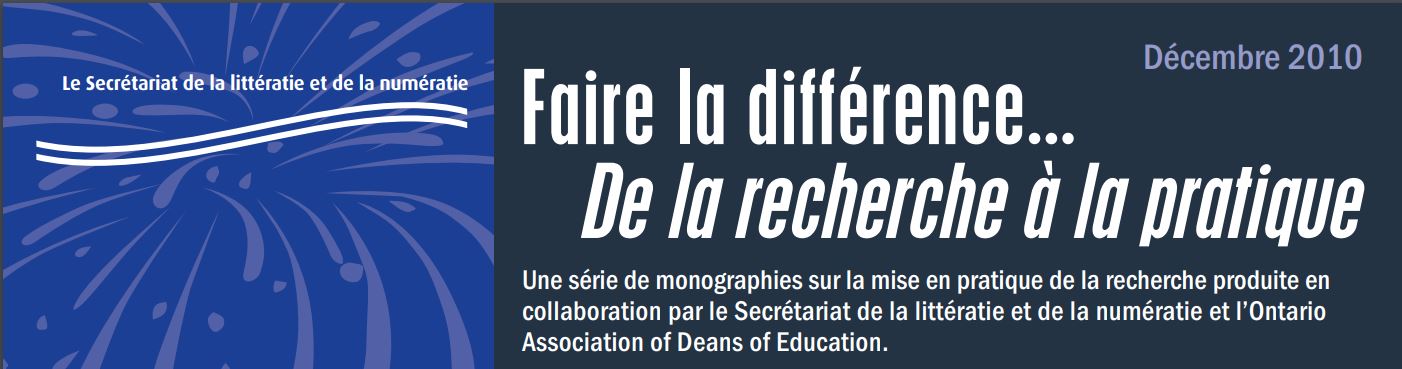 Faire la différence... Les jeux vidéo en salle de classe : l’apport des jeux vidéo au développement de la littératie et de la numératie, n<sup>o</sup> 31