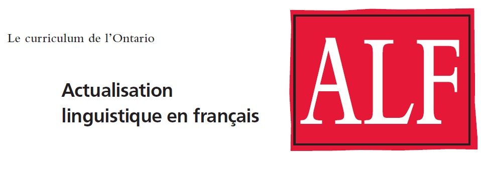 Le curriculum de l’Ontario, de la 1<sup>re</sup>&nbsp;à la 8<sup>e</sup>&nbsp;année – Actualisation
linguistique en français, édition révisée, 2010